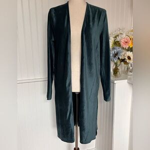 Hyfve Hunter Green Velvet Corduroy Cardigan